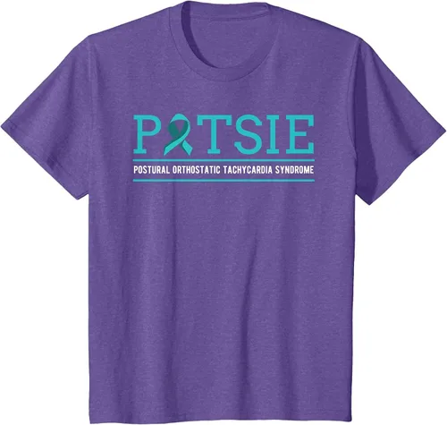 Vista 59 de POTS Dysautonomia Turquoise Ribbon Autonomic Dysfunction T-Shirt Asphalt Grey