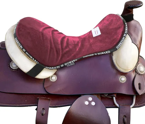 Vista 7 de Harrison Howard Protector de Asiento de Sendero Occidental Equipo de Montar para Silla de Caballo con Cojín Inferior Ayuda a Distribuir la Presión