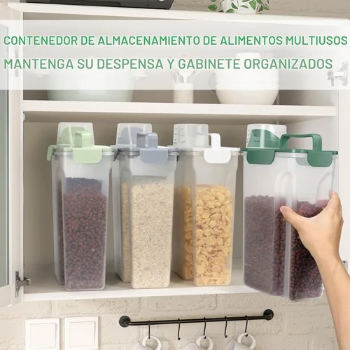 Vista 7 de TBMax Contenedor de Almacenamiento de Comida para Gatos y Perros de 5 a 7 libras, Contenedor Secundario de Almacenamiento de Comida para Mascotas