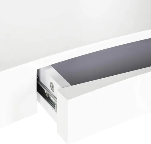Vista 5 de Safavieh Home Collection Madan Mid-Century - Escritorio blanco escandinavo con un cajón