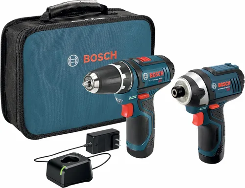 Vista 2 de Bosch Juego de 40 piezas DDMS40 con kit combinado de herramientas eléctricas Bosch CLPK22-120 - Juego de herramientas inalámbricas de 12 voltios