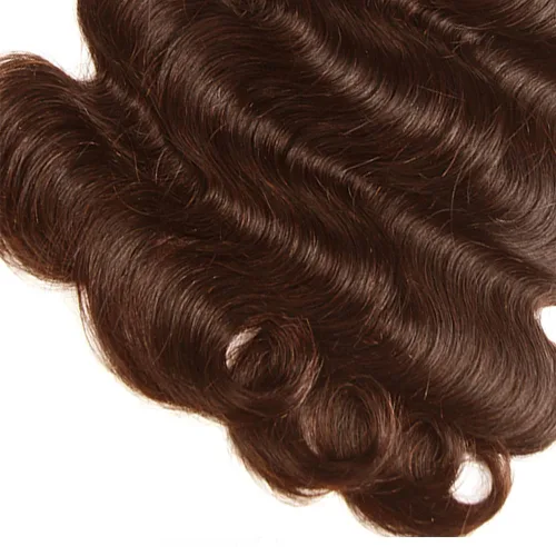 Vista 4 de 26 28 30 pulgadas color 4 onda del cuerpo paquetes de cabello humano marrón G4-Marrón Oscuro-B