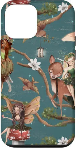 Vista 15 de iPhone 12/12 Pro Woodland Criatures - Carcasa para jardín de hadas