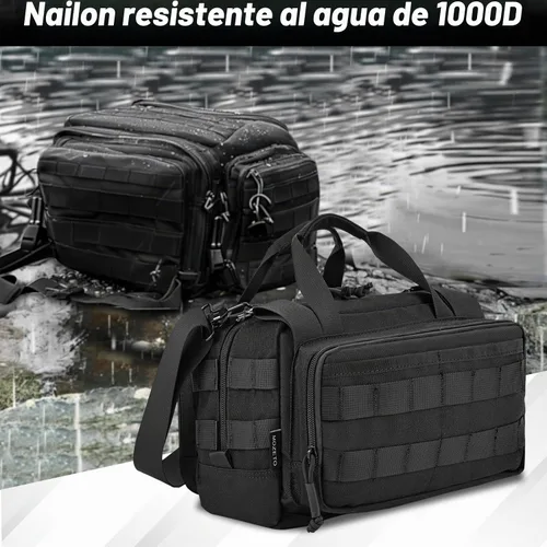Vista 5 de MOZETO Bolsa de herramientas de 12 pulgadas, resistente al agua, pequeña bolsa de herramientas táctica, bolsas de herramientas con asa duradera