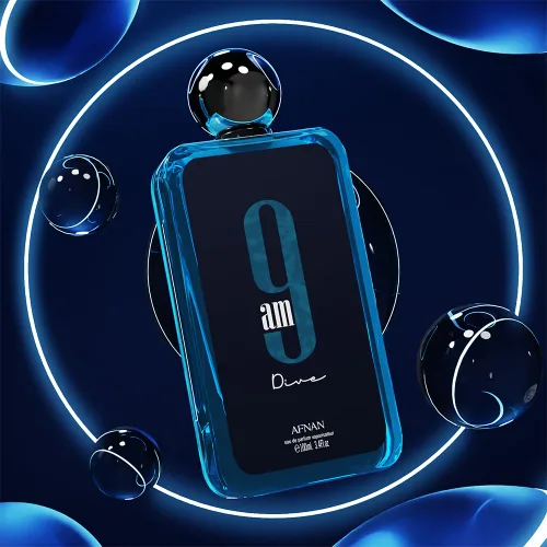 Vista 6 de Afnan 9 AM Dive Unisex Eau De Parfum, 3.4 Fl. Oz