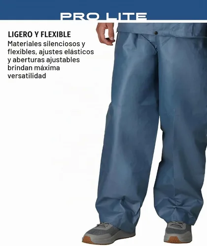 Vista 5 de FROGG TOGGS Traje de lluvia Pro Lite para hombre, chaqueta impermeable y Azul