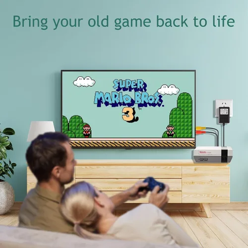 Vista 7 de CUENSTOP Fuente de alimentación NES y cable AV, cable de alimentación de CA y cable de audio y video AV compatible con Nintendo Entertainment