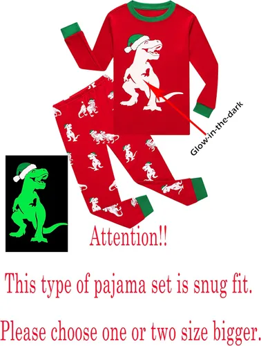 Vista 2 de Family Feeling Conjunto de pijama de 2 piezas para niños y niños pequeños 100 algodón
