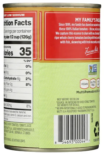 Vista 3 de Mutti Lata de tomate Cherry 14 oz (paquete de 1)