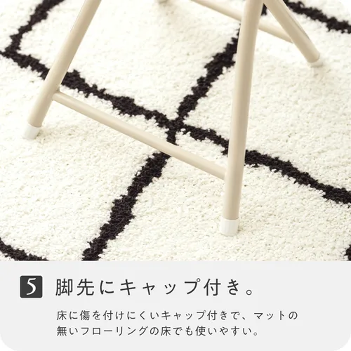 Vista 8 de Takeda Corporation OT-51BE Silla plegable, silla, taburete, silla de cocina, marrón claro