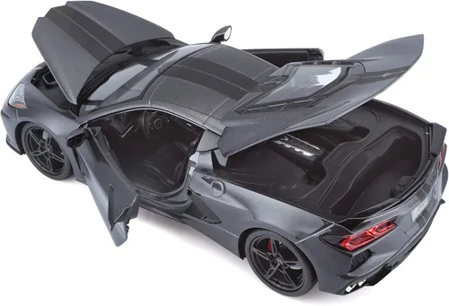 Vista 5 de Maisto 1:18 Edición Especial 2020 Chevrolet Corvette Stingray Z51 - Gris