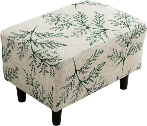 Vista 44 de Funda elástica para silla, funda otomana rectangular de almacenamiento, funda otomana para reposapiés, fundas otomanas para taburete de pie