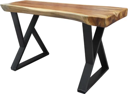 Vista 7 de Patas de mesa de metal resistentes de 16 pulgadas de alto, patas negras de hierro industrial, tubo cuadrado tipo Z, patas resistentes para muebles