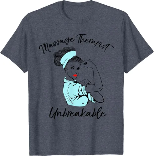 Vista 45 de Camiseta de masaje irrompible para terapeuta de masaje, Blanco, S