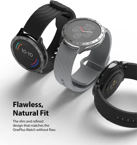 Vista 4 de Ringke Estilo De Bisel Compatible Con OnePlus Watch Adhesivo Marco Anillo Cubierta Anti Scratch [Acero Inoxidable] Protección Para OnePlus Watch