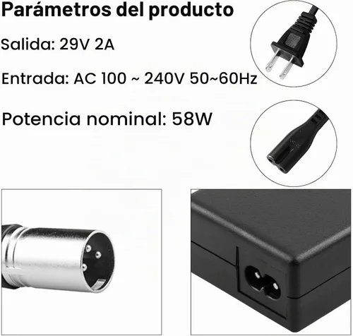 Vista 7 de 29V 2A para Cargador de Batería de 24V 2A para Scooter Golden Buzzaround Lite, Silla Eléctrica Jazzy, Pride Hoveround Mobility, Scooter Eléctrico