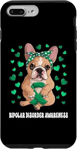 Vista 9 de Funda de concientización sobre el trastorno bipolar del guerrero superviviente de la cinta verde para iPhone 14