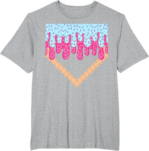 Vista 50 de Baseball Drip Boys Home Plate Ice Cream Sport Players & Fans Camiseta