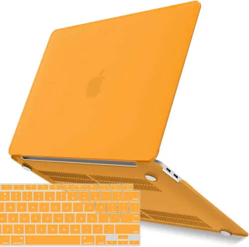 Vista 17 de IBENZER Compatible con Nuevo MacBook Air de 13 pulgadas Funda 2022 2021 2020 M1 A2337 A2179 A1932, Carcasa Rígida de Plástico con Cubierta de azul