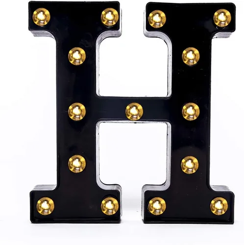 Vista 11 de Foaky Letrero de luces LED negras con número de marquesina, luces de números de marquesina iluminadas para luz nocturna, boda, fiesta de cumpleaños