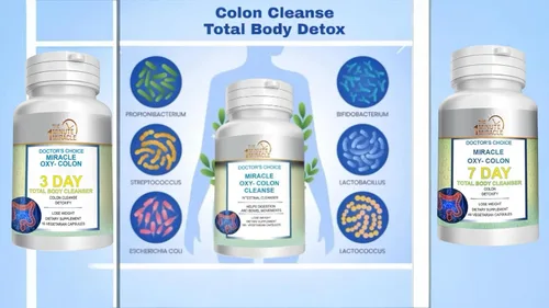 Vista 3 de Miracle Oxy-Colon - Limpiador intestinal y desintoxicación corporal total, alivio del estreñimiento para mujeres y hombres, óxido de magnesio.