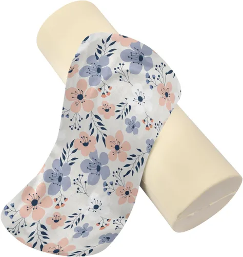 Vista 2 de FRODOTGV Spring Flowers - Almohada de almohada para piernas, almohada redonda para dormir, almohada cilíndrica decorativa