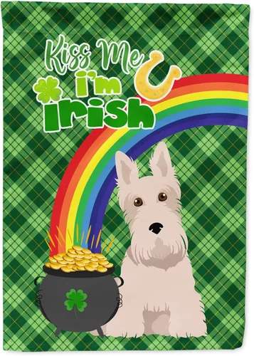 Vista 36 de Caroline's Treasures WDK4731GF - Bandera decorativa para jardín del día de San Patricio, color negro y tostado, Airedale Terrier, para jardín