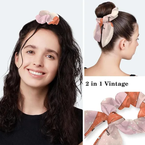 Vista 5 de VBFOFBV Working Cap with Buttons Sweatband Ribbon Tie Back Bouffant Hats, Angel Cartoon Christmas