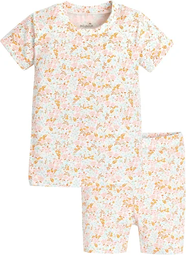 Vista 8 de moimoln - Pijamas unisex para bebés, niños y niñas, ligeros, de viscosa fresca para el verano, ajuste cómodo, para niños de 12m a 5T Long_forest
