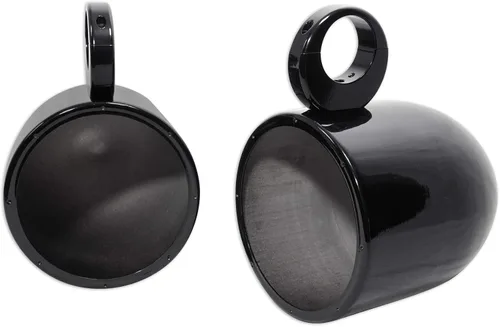 Vista 9 de Rockville Paquete RKL80MB: Par RKL80MB 8 "900W Marine Wakeboard LED Tower Altavoces-Negro, Par MAC80B 7.7" Negro Aluminio Wakeboard Altavoces Pods