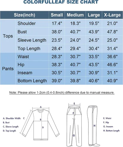Vista 7 de COLORFULLEAF Conjunto de ropa interior térmica de algodón para hombre, ropa interior térmica de algodón para hombre, capa base, clima frío