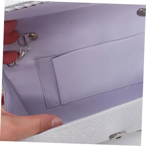 Vista 5 de LIFKOME Bolso de noche para mujer, bolso de mano de moda con cadena para bolsos de mujer