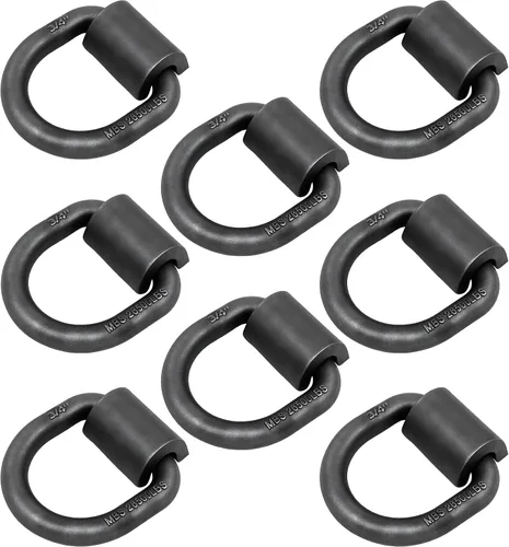 Vista 10 de dreamdragon Anillo en D Forjado de Soldadura Resistente de 1/2" - Anillo en D de 12,000 Libras para Amarre de Remolque para Remolque, Carga