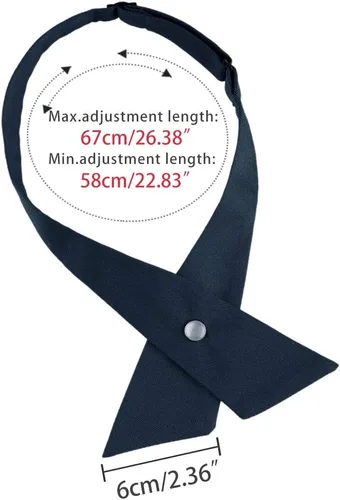 Vista 4 de uxcell Corbata de cuello con botón a presión ajustable para hombre