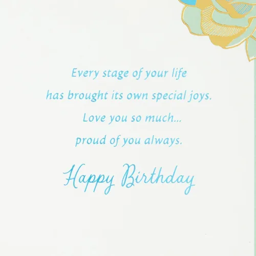 Vista 3 de Tarjeta de cumpleaños Hallmark para hija (Flores)