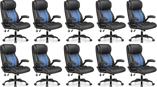 Vista 17 de BESTFAIR Ergonomic Office Chair, Desk Chair with Adjustable Lumbar Support Negro