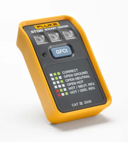 Vista 2 de Fluke Probador de zócalo ST120 GFCI sin pitido