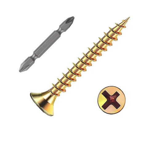 Vista 12 de Wensilon # 4X1 (460PCS) Tornillo de madera negro de cabeza plana 3X25, cabeza plana autorroscante de metal rápido
