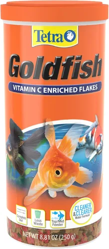 Vista 16 de Tetra Goldfish Flakes, dieta nutricionalmente equilibrada para peces de acuario, copos enriquecidos con vitamina C, 0.42 onzas