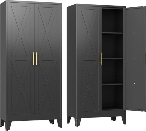Vista 43 de GAIOUS Gabinete de despensa de 75.2 pulgadas de alto, gabinete de Blanco