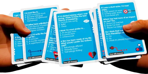 Vista 4 de SUSSED 400 locos iniciadores de conversación para niños, adolescentes y adultos, el juego de cartas "Adivina mi respuesta", regalo divertido