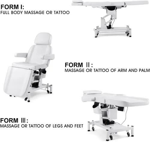 Vista 2 de Artist hand Cama facial eléctrica de 3 motores para esteticista 110 V, mesa de masaje extraíble, cama de belleza, estética médica, silla de tatuaje