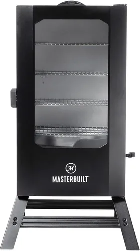 Vista 2 de Masterbuilt Ahumador eléctrico digital de 40 pulgadas con ventana y patas + paquete de cubierta