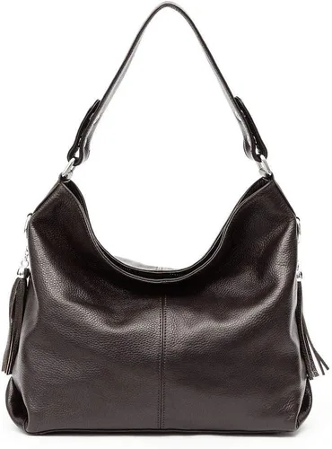 Vista 86 de Moda suave cuero genuino borla mujer bolso señoras hombro mensajero hobo bolso