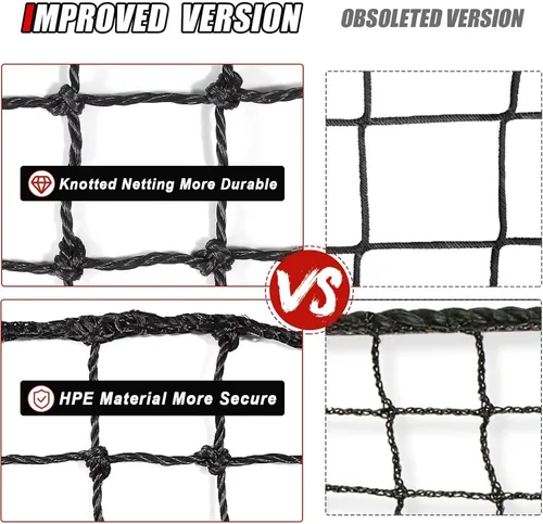 Vista 5 de Golf Practice Net, Heavy Duty PE Sports Barrier Netting