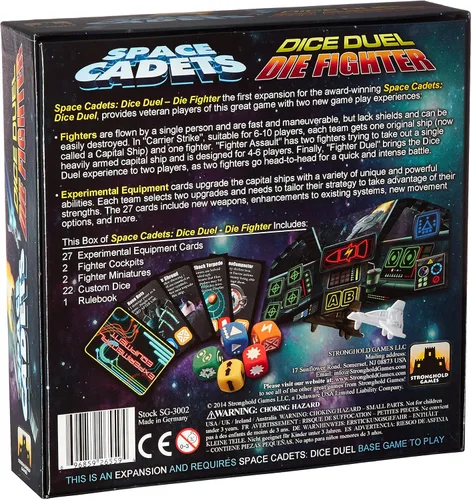 Vista 2 de Stronghold Games Cadetes Espaciales Dados Duelo Die Fighter Exp Juego