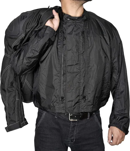 Vista 8 de WICKED STOCK Chaqueta de motocicleta para hombre, motociclismo, deportes de potencia, equipo de equitación, motocross, carreras, aventura