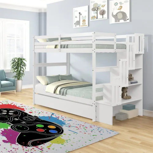 Vista 3 de Alfombras de juego para niños, adolescentes, niños, dormitorio, decoración de habitación de jugadores, alfombra de área con control de consola