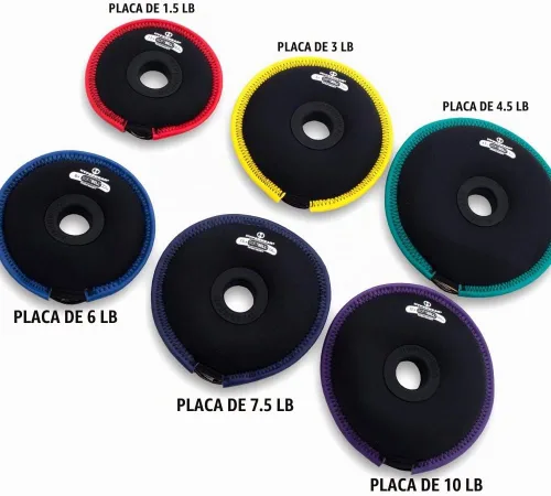 Vista 2 de Hyperwear SoftBell - Placas de peso de mano para usar solas o con juegos de mancuernas ajustables, juegos de pesas rusas o barra – Sistema SoftBell