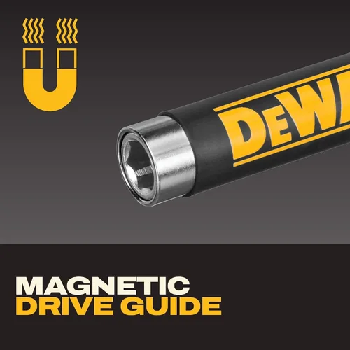 Vista 6 de DEWALT Juego de guía de accionamiento magnético compacto, amarillo (DWAF2058CS) de 18 uds